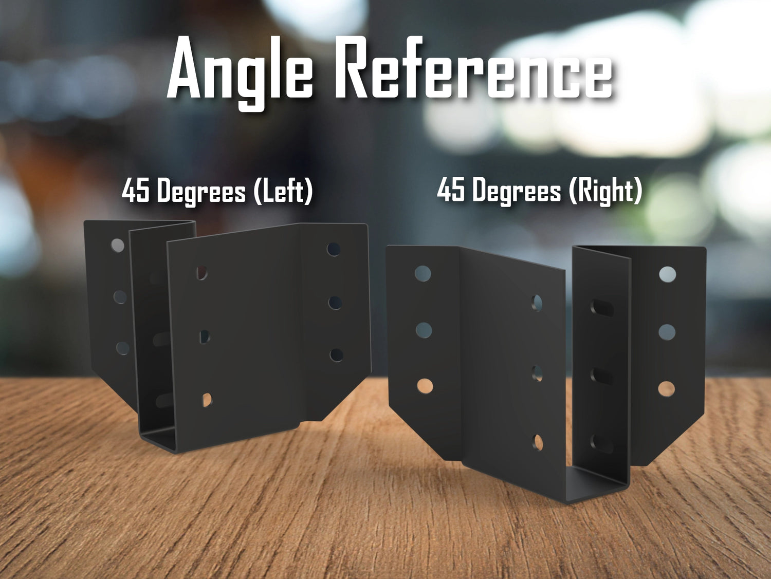 Joist Hangers - 45 Degree Angled - True Sized - Wood Post Brackets - construction brackets - brackets for post and beam construction - beam supports - post support - timber frame brackets - barndominium brackets - exposed beam brackets
