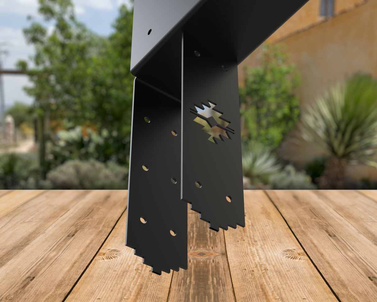 Column to Beam Corner Brace - Aztec Style