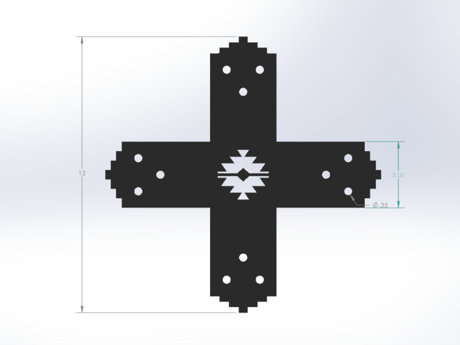 X Bracket - Aztec Style - For 4 Inch Lumber - Wood Post Brackets - construction materials - building supports - beam supports - post supports