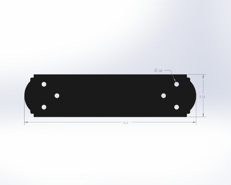 Straight Bracket - Crowned Style - For 4 Inch Lumber - Wood Post Brackets - construction materials - building supports - beam supports - post supports