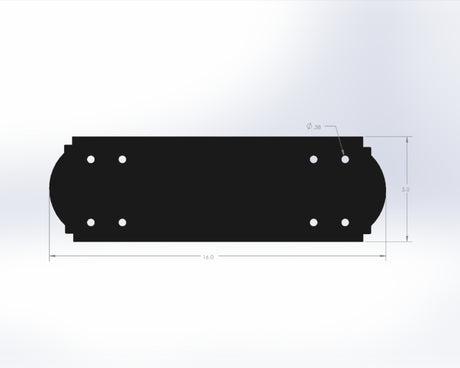 Straight Bracket - Crowned Style - For 6 Inch Lumber - Wood Post Brackets - construction materials - building supports - beam supports - post supports