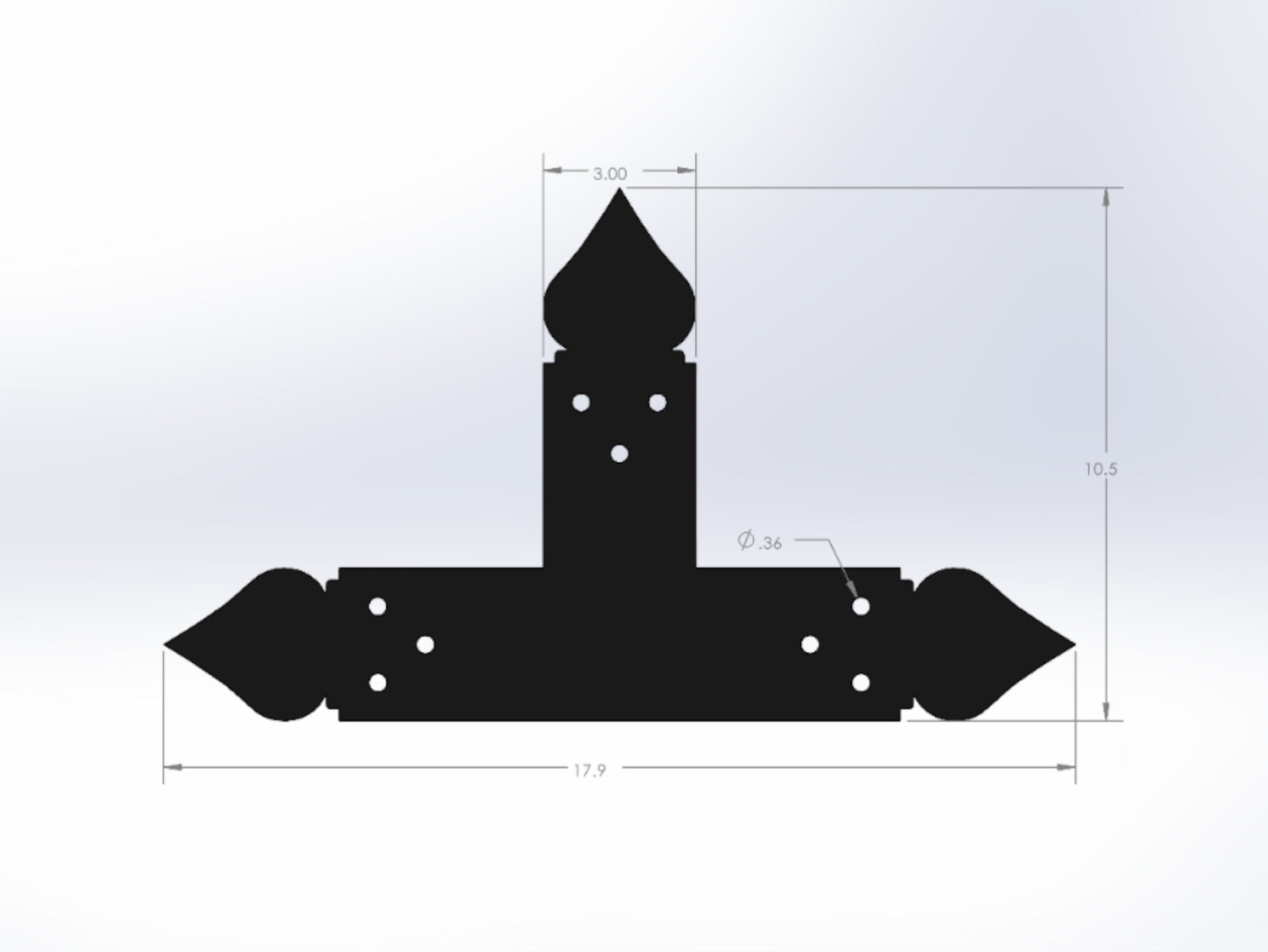 T Bracket - Spade Style - For 4 Inch Lumber - Wood Post Brackets - construction materials - building supports - beam supports - post supports