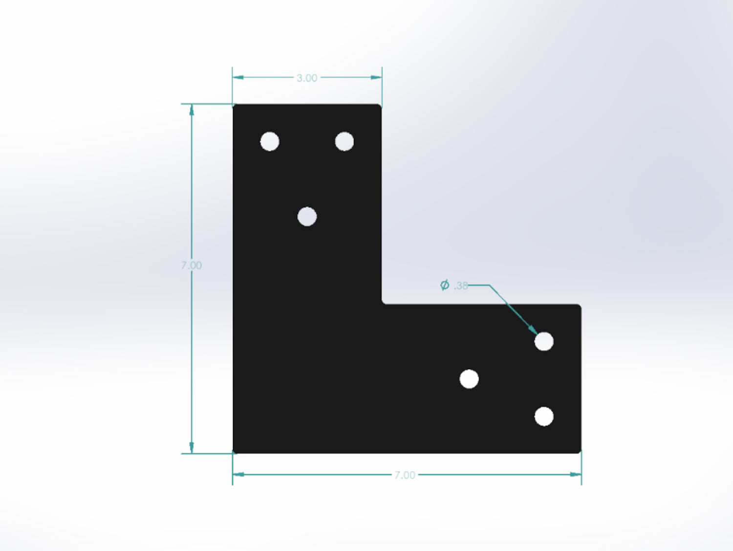 L Bracket - Standard Style - For 4 Inch Lumber - Wood Post Brackets - construction materials - building supports - beam supports - post supports