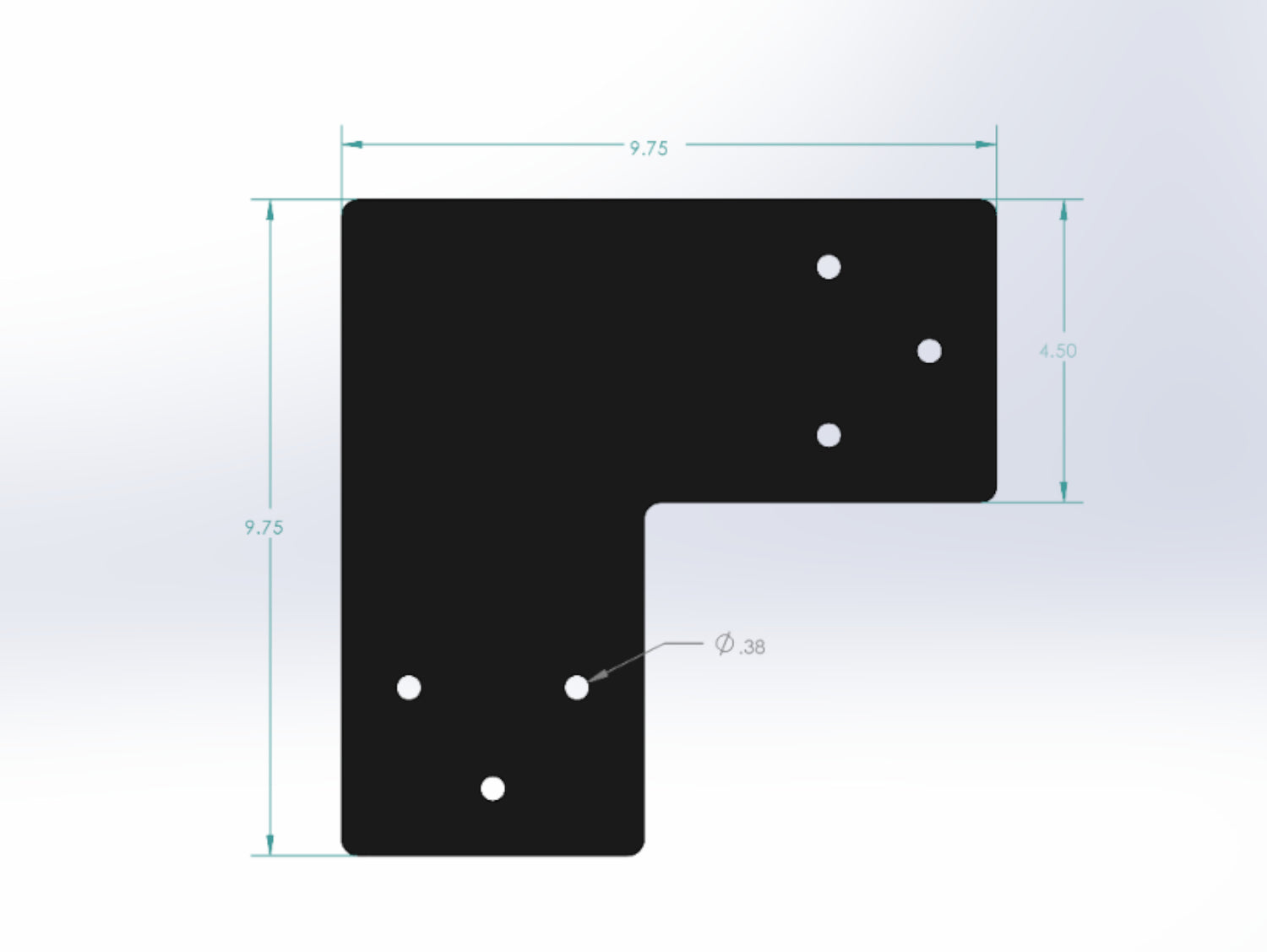 L Bracket - Standard Style - For 6 Inch Lumber - Wood Post Brackets - construction materials - building supports - beam supports - post supports