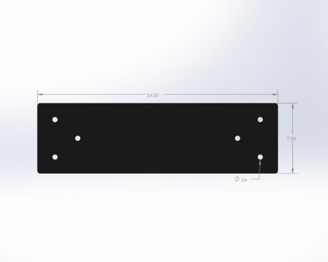 Straight Bracket - Standard Style - For 8 Inch Lumber - Wood Post Brackets - construction materials - building supports - beam supports - post supports