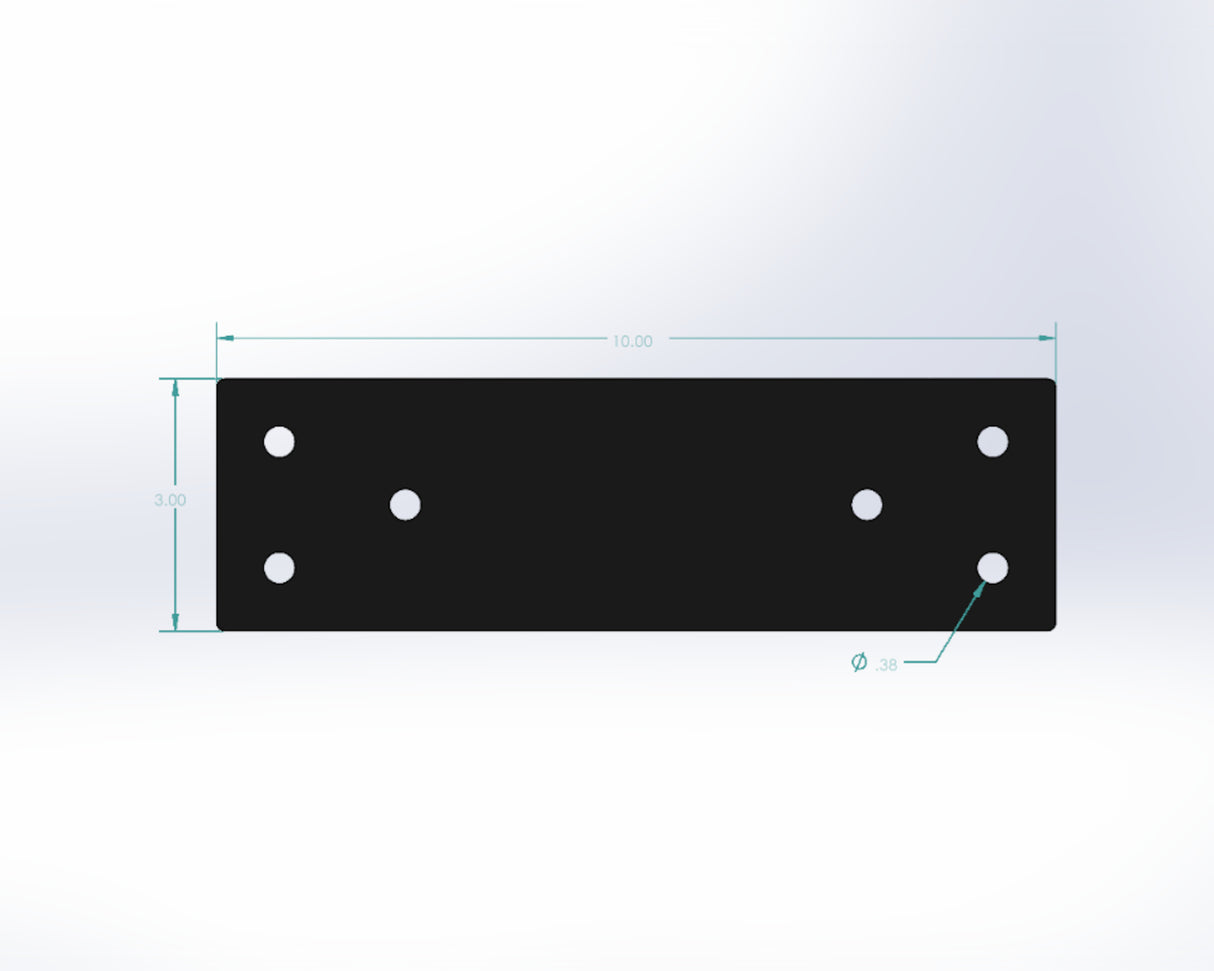 Straight Bracket - Standard Style - For 4 Inch Lumber - Wood Post Brackets - construction materials - building supports - beam supports - post supports
