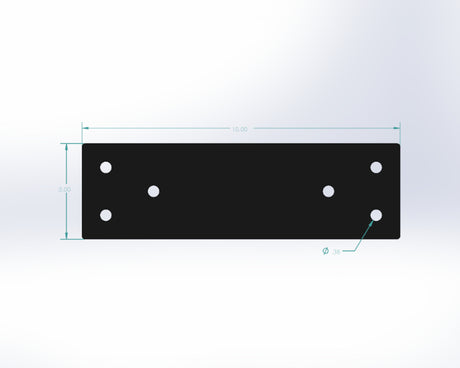 Straight Bracket - Standard Style - For 4 Inch Lumber - Wood Post Brackets - construction materials - building supports - beam supports - post supports