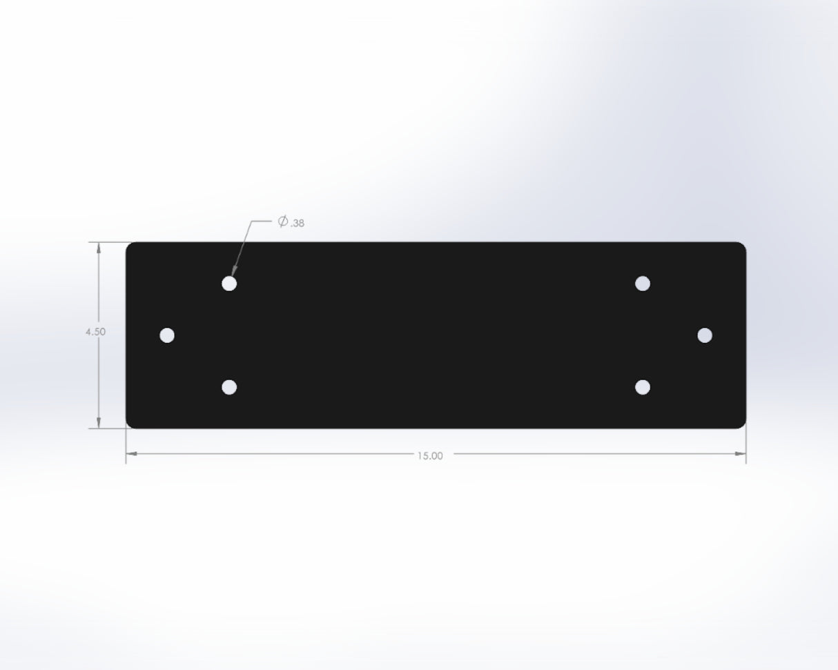 Straight Bracket - Standard Style - For 6 Inch Lumber - Wood Post Brackets - construction materials - building supports - beam supports - post supports