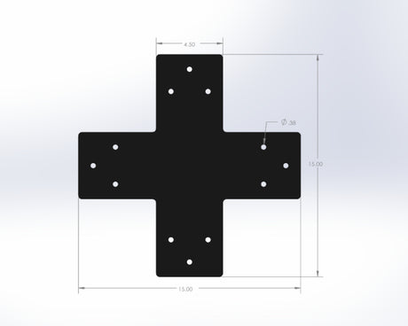 X Bracket - Standard Style - For 6 Inch Lumber - Wood Post Brackets - construction materials - building supports - beam supports - post supports