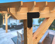 L Bracket - Colonial Style - For 8 Inch Lumber - Wood Post Brackets - construction brackets - brackets for post and beam construction - beam supports - post support - timber frame brackets - barndominium brackets - exposed beam brackets