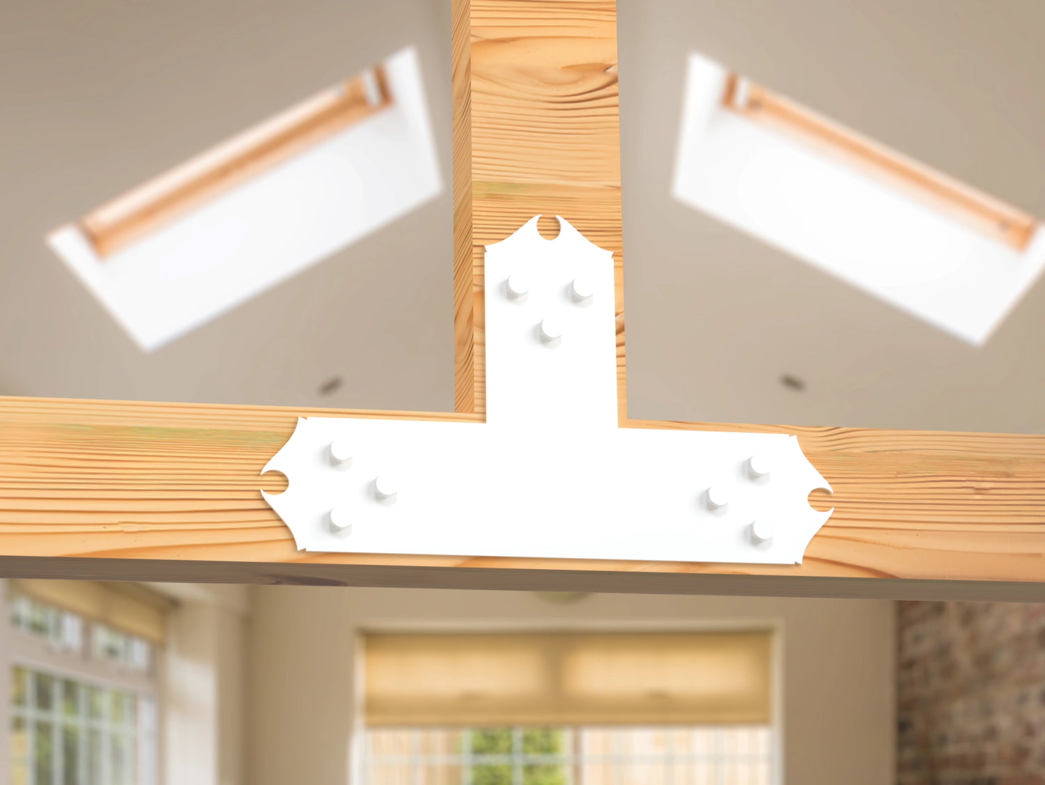 T Bracket - Colonial Style - For 4 Inch Lumber - Wood Post Brackets - construction brackets - brackets for post and beam construction - beam supports - post support - timber frame brackets - barndominium brackets - exposed beam brackets