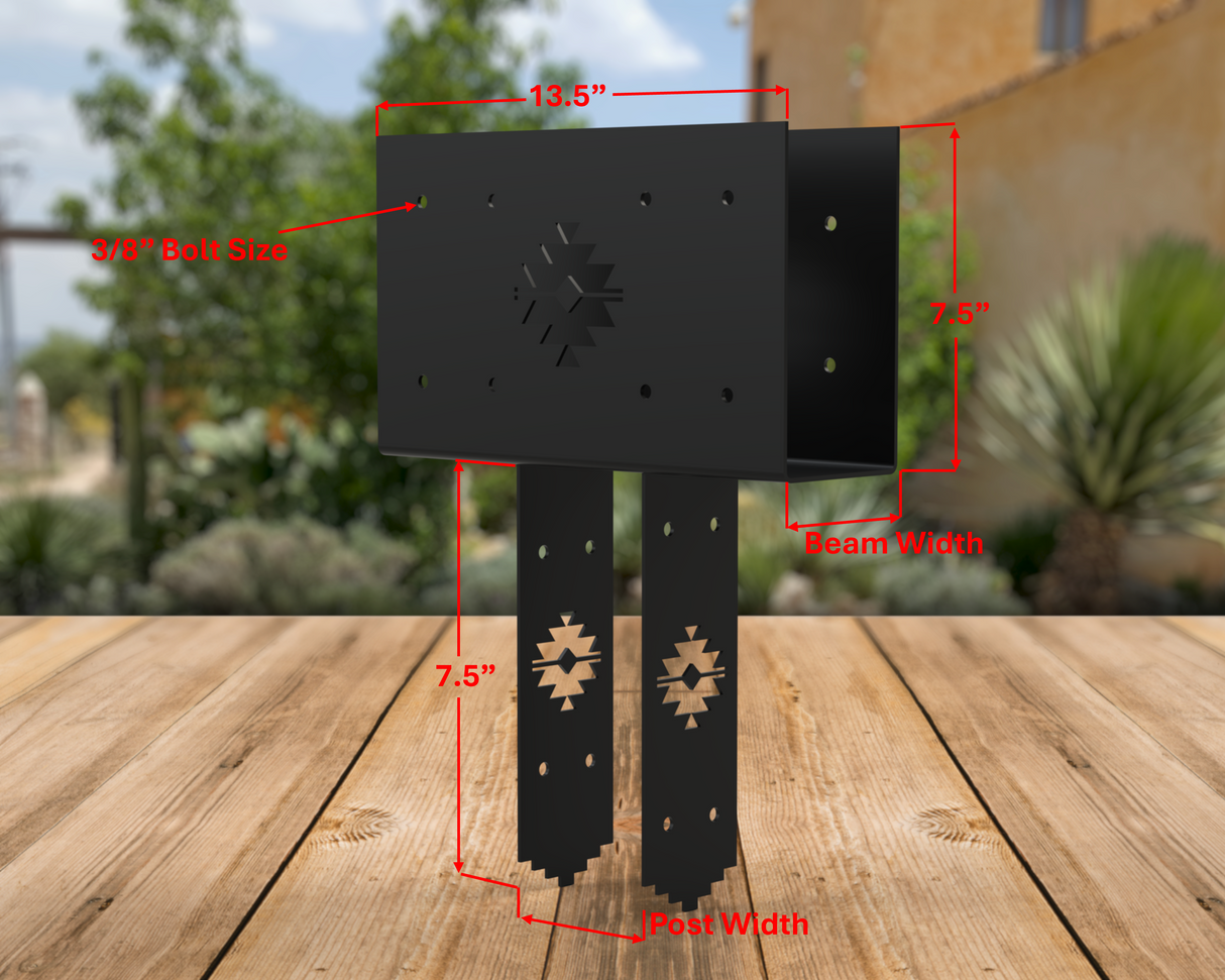 Column to Beam Brace - Aztec Style