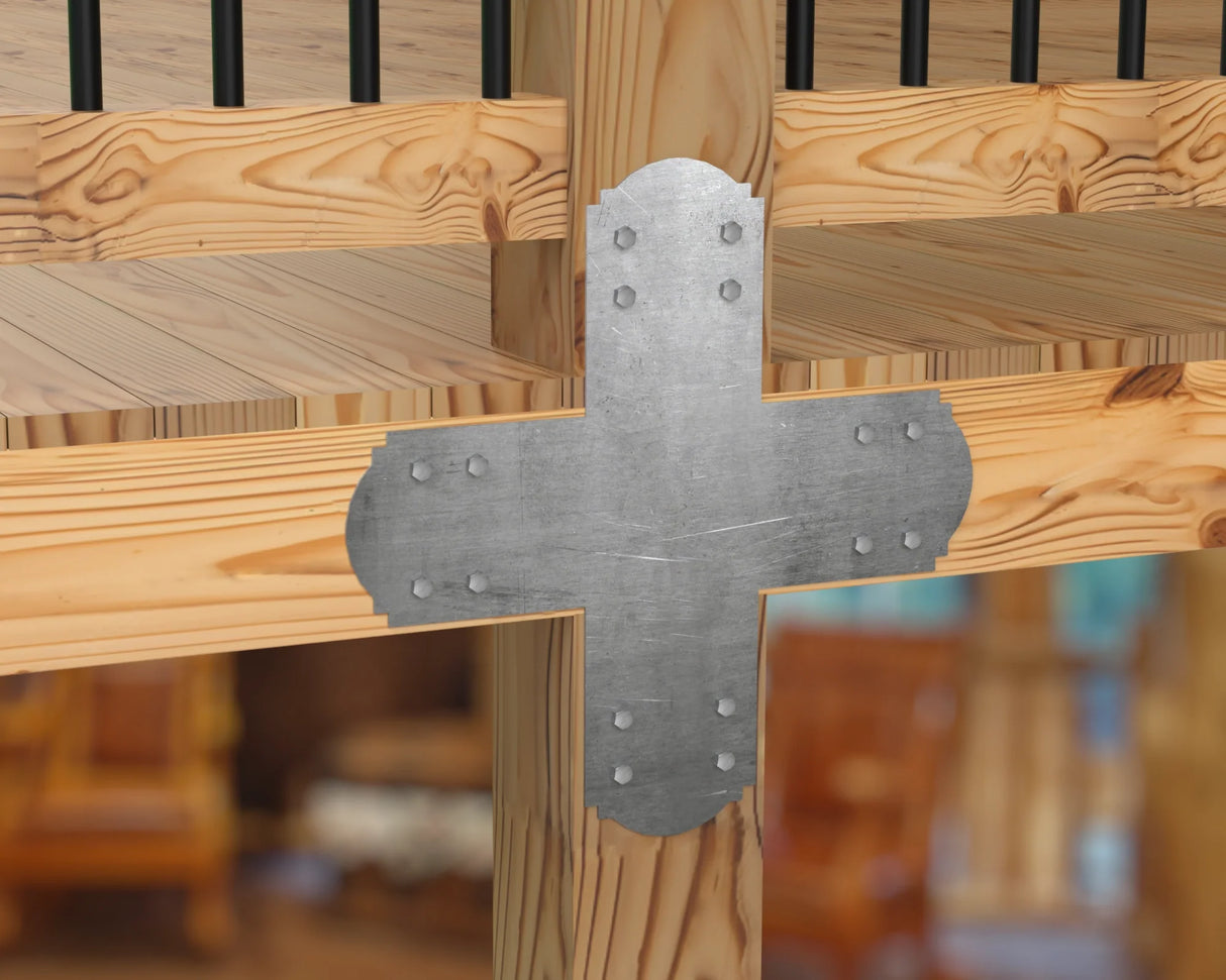 Crowned Brackets for 6x6 Dimensional Lumber - Madison Iron and Wood