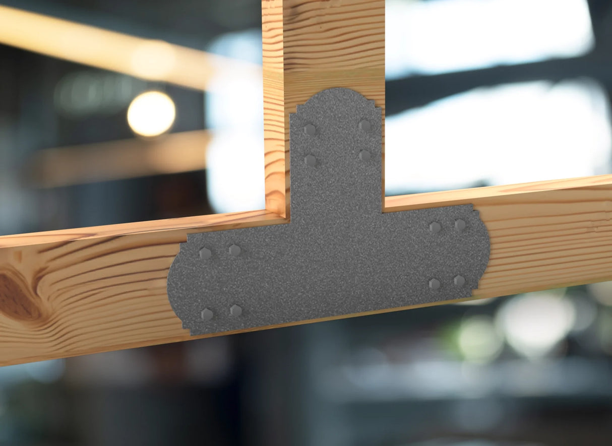 Crowned Brackets for 6x6 Dimensional Lumber - Madison Iron and Wood