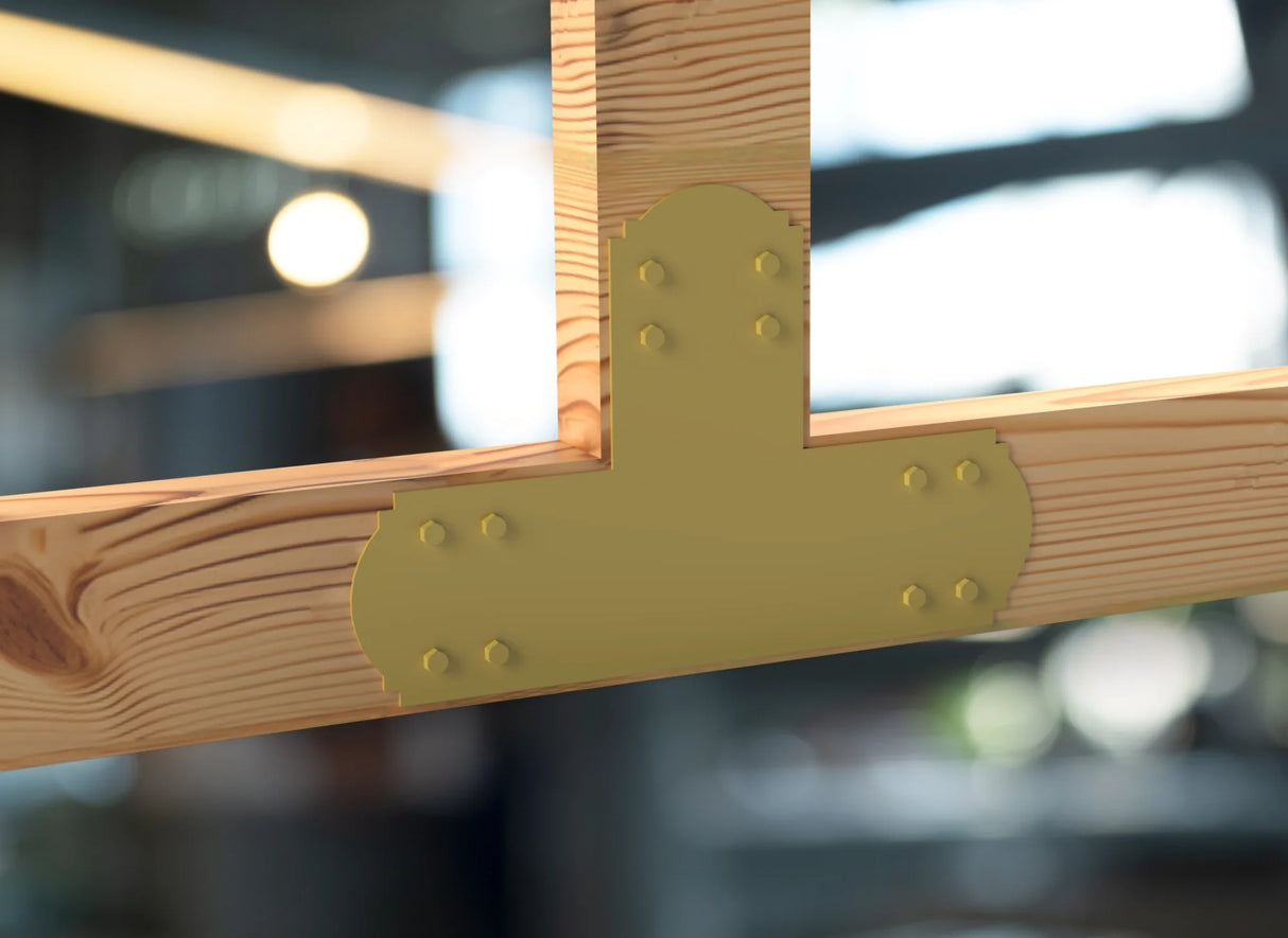 Crowned Brackets for 6x6 Dimensional Lumber - Madison Iron and Wood