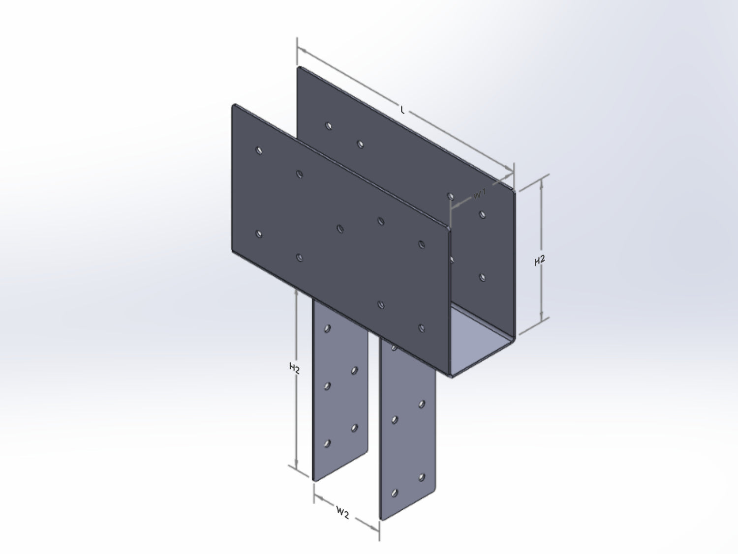 Column to Beam Brace - Aztec Style - Wood Post Brackets - construction materials - building supports - beam supports - post supports