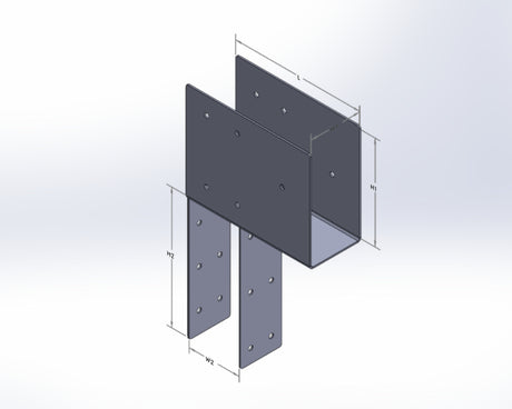 Column to Beam Corner Brace - Aztec Style - Wood Post Brackets - construction materials - building supports - beam supports - post supports