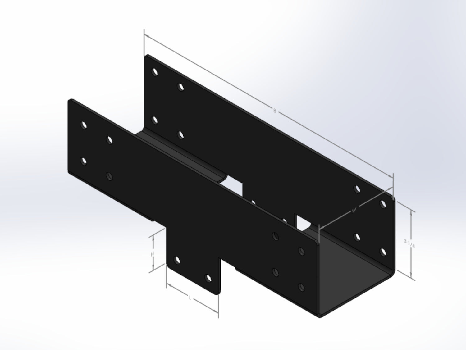 Post to Beam Brace - 6 Inch Beams (PB5.5) - Wood Post Brackets - construction materials - building supports - beam supports - post supports