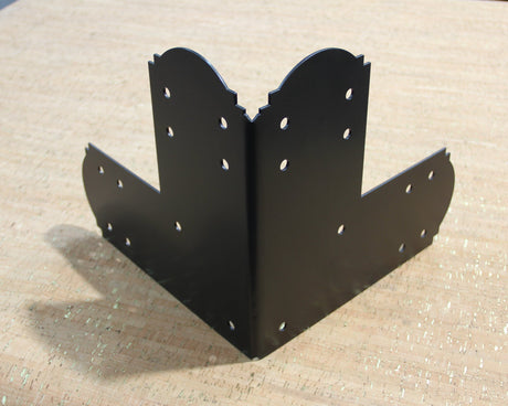 90 Degree Double L Bracket for 6" Post - Wood Post Brackets - construction materials - building supports - beam supports - post supports