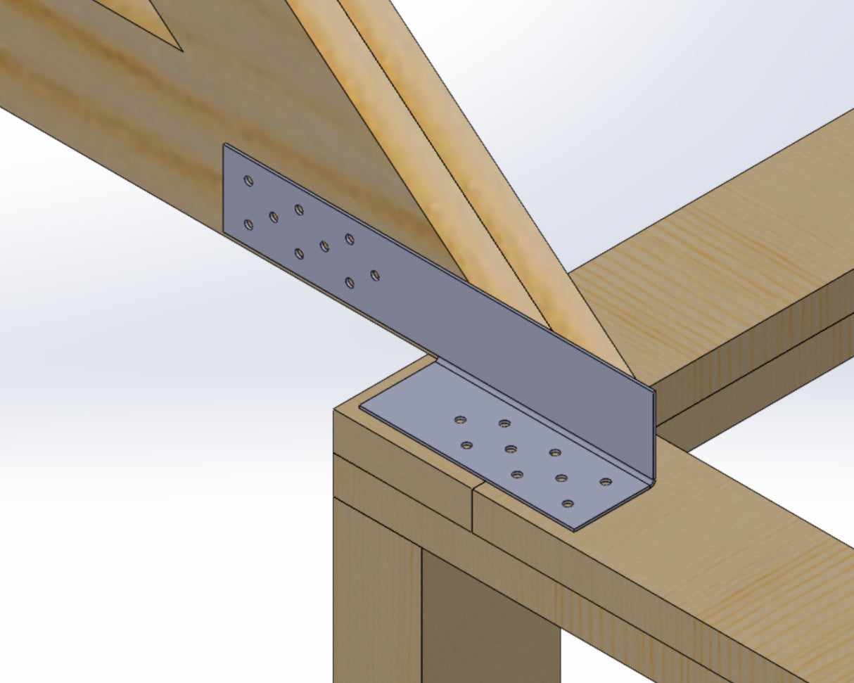 Drag Strut Connector Bracket - DSC17-DSC22 - Wood Post Brackets - construction materials - building supports - beam supports - post supports