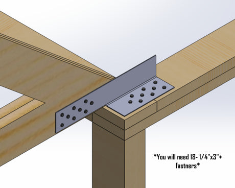 Drag Strut Connector Bracket - DSC17-DSC22 - Wood Post Brackets - construction materials - building supports - beam supports - post supports