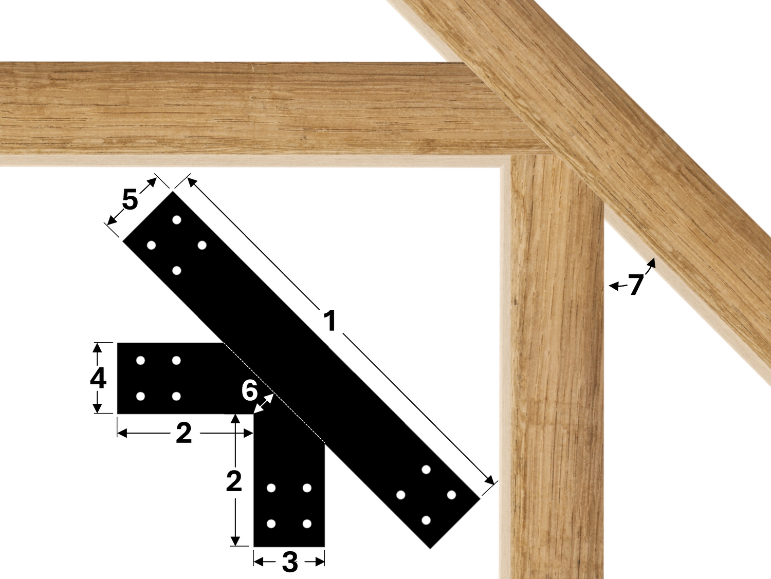 Custom Column to Joist Bracket for Exposed Beams - Wood Post Brackets - construction materials - building supports - beam supports - post supports
