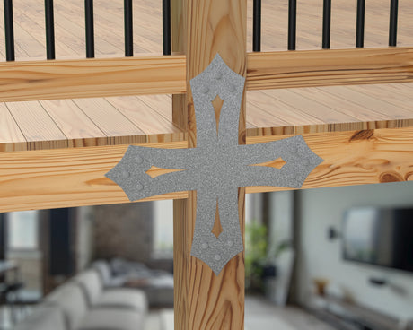 X Bracket - Gothic Style - For 8 Inch Lumber - Wood Post Brackets - construction brackets - brackets for post and beam construction - beam supports - post support - timber frame brackets - barndominium brackets - exposed beam brackets
