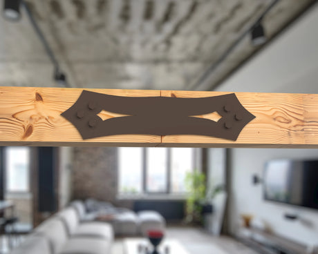 Straight Bracket - Gothic Style - For 8 Inch Lumber - Wood Post Brackets - construction brackets - brackets for post and beam construction - beam supports - post support - timber frame brackets - barndominium brackets - exposed beam brackets