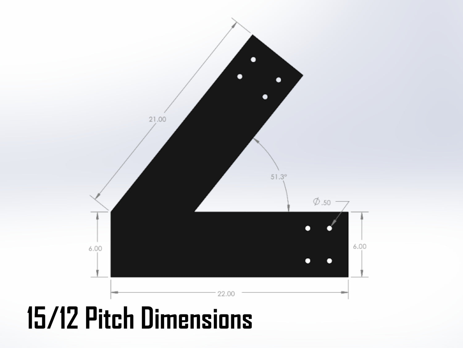 King Truss Bracket Set - Industrial Style - For 8 Inch Lumber - Wood Post Brackets - construction materials - building supports - beam supports - post supports