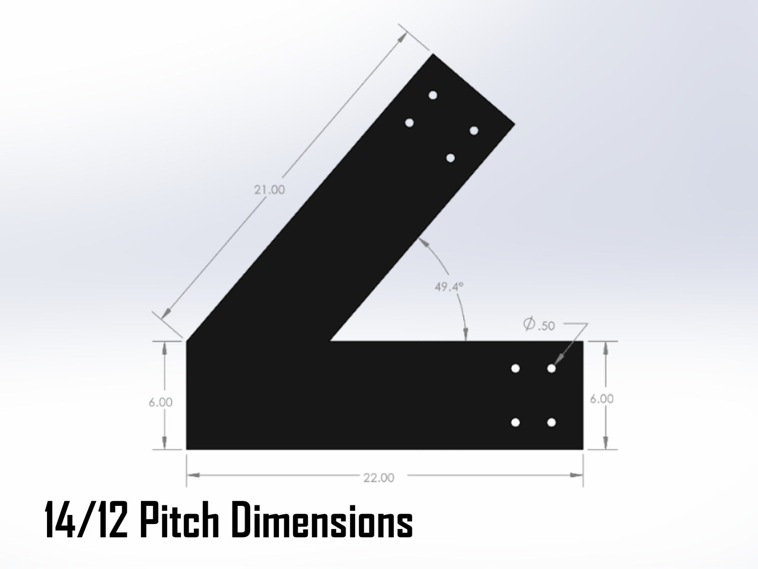 King Truss Bracket Set - Industrial Style - For 8 Inch Lumber - Wood Post Brackets - construction materials - building supports - beam supports - post supports