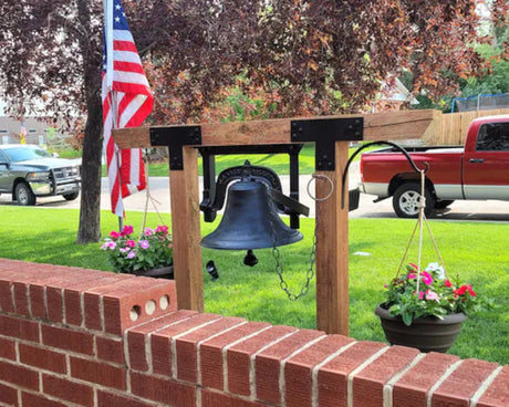 Standard 4" T Bracket With Design Options - Wood Post Brackets - construction materials - building supports - beam supports - post supports