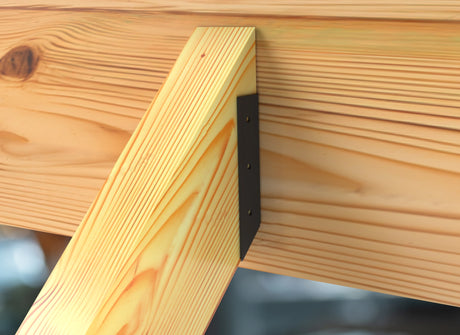Joist Hangers - Down Angled - Hidden Flange Mount - True Sizes - Wood Post Brackets - construction brackets - brackets for post and beam construction - beam supports - post support - timber frame brackets - barndominium brackets - exposed beam brackets
