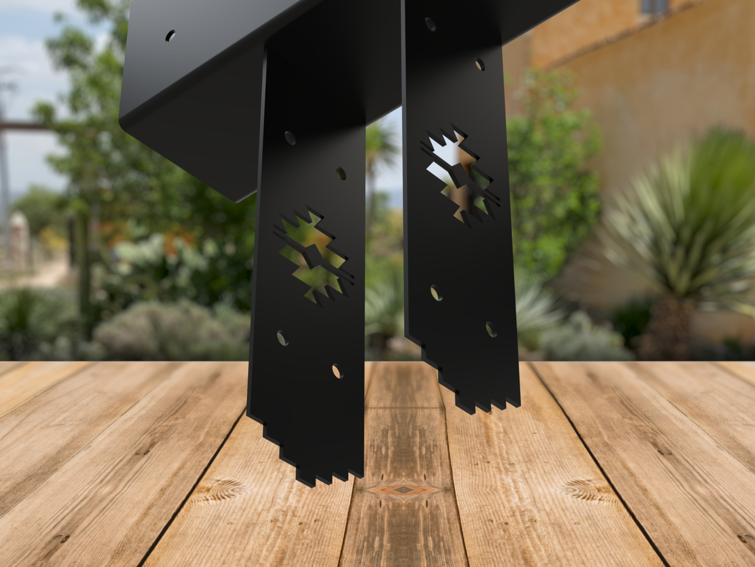 Column to Beam Brace - Aztec Style - Wood Post Brackets - construction materials - building supposrts - beam supports - post support - timber frame brackets - wood frame buildings - post frame buildings - barndominium brackets - exposed beam brackets