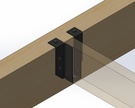 Joist Hangers - Top Flange Mount (True Sizes) - JHTM2-JHTM6 - Wood Post Brackets - construction materials - building supports - beam supports - post supports