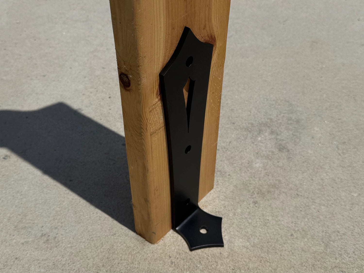 Gothic Universal Post Base Bracket - Wood Post Brackets - construction brackets - brackets for post and beam construction - beam supports - post support - timber frame brackets - barndominium brackets - exposed beam brackets