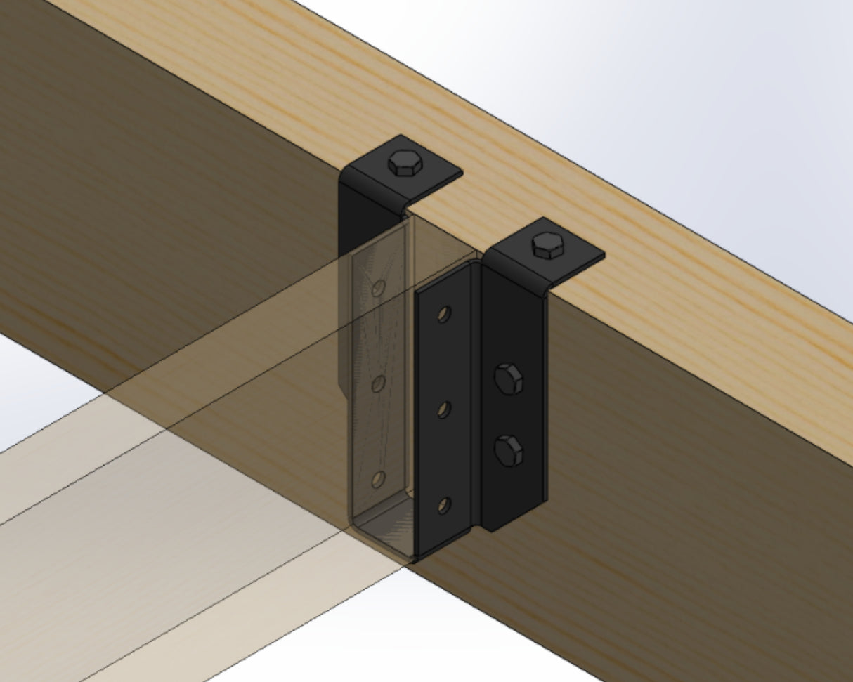 Joist Hangers - Top Flange Mount (True Sizes) - JHTM2-JHTM6 - Wood Post Brackets - construction materials - building supports - beam supports - post supports