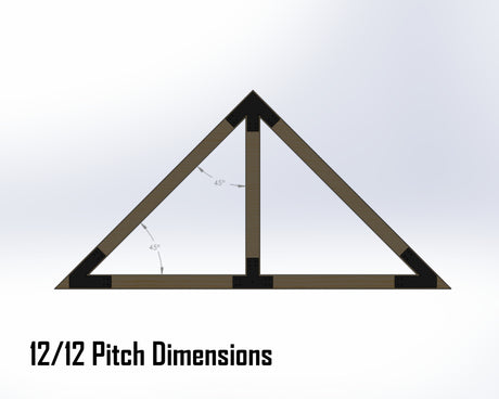 King Truss Bracket Set - Industrial Style - For 8 Inch Lumber - Wood Post Brackets - construction materials - building supports - beam supports - post supports