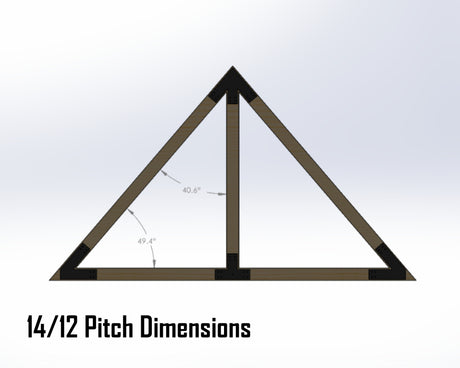 King Truss Bracket Set - Industrial Style - For 8 Inch Lumber - Wood Post Brackets - construction materials - building supports - beam supports - post supports