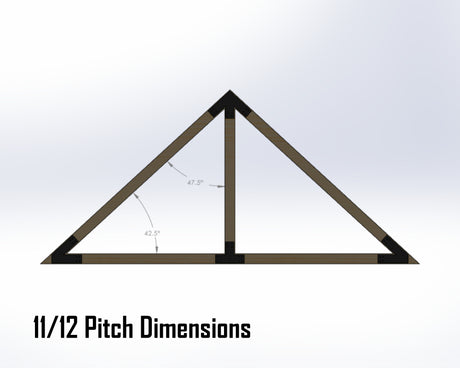 King Truss Bracket Set - Industrial Style - For 8 Inch Lumber - Wood Post Brackets - construction materials - building supports - beam supports - post supports