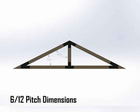 King Truss Bracket Set - Industrial Style - For 8 Inch Lumber - Wood Post Brackets - construction materials - building supports - beam supports - post supports