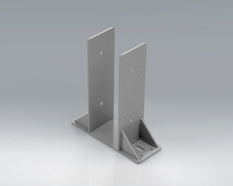 8X8 Post Footer Bracket - PF88 - Wood Post Brackets - construction materials - building supposrts - beam supports - post support - timber frame brackets - wood frame buildings - post frame buildings - barndominium brackets - exposed beam brackets