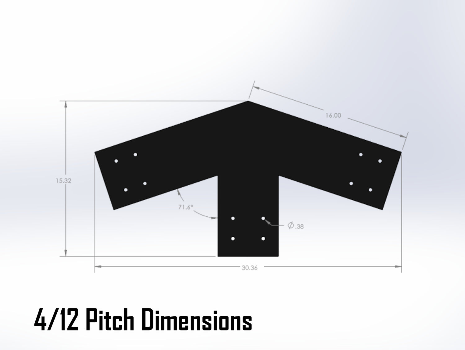 Web Truss Bracket Set - Industrial Style - For 8 Inch Lumber - Wood Post Brackets - construction brackets - brackets for post and beam construction - beam supports - post support - timber frame brackets - post frame buildings - barndominium brackets - exposed beam brackets