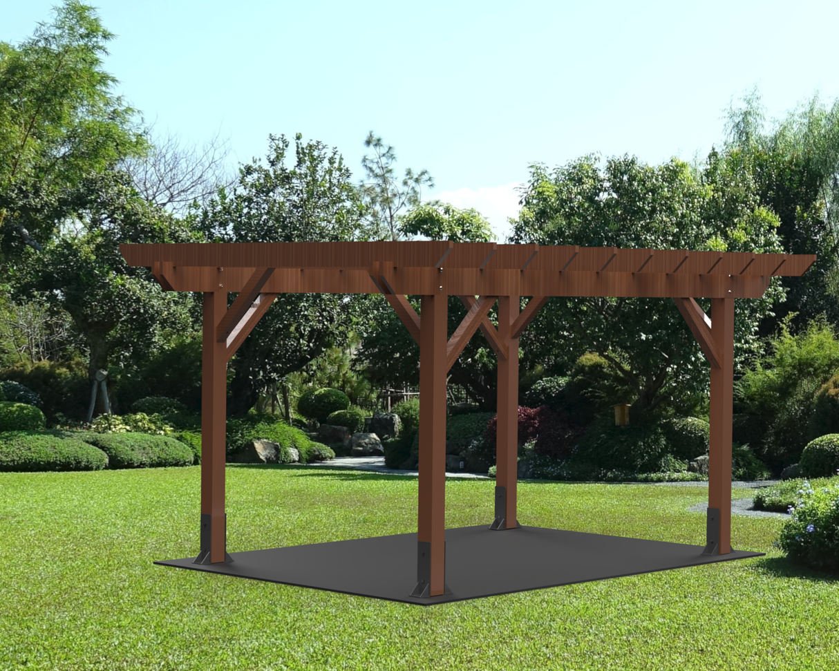 Laminated 8X8 Post Footer Bracket - PF5P88 - Wood Post Brackets - construction materials - building supposrts - beam supports - post support - timber frame brackets - wood frame buildings - post frame buildings - barndominium brackets - exposed beam brackets