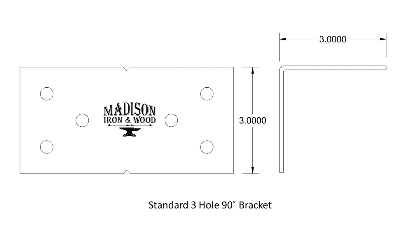 90 degree Bracket for 4" Post - Wood Post Brackets - construction materials - building supports - beam supports - post supports