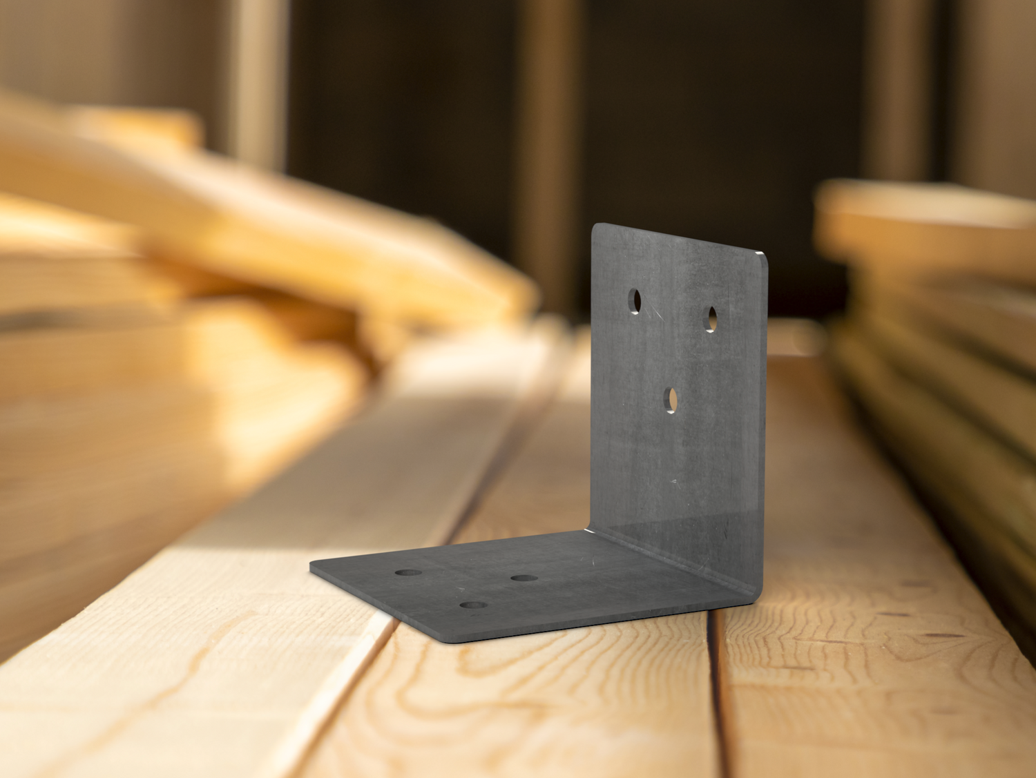 90 Degree Standard Bracket for 4" Post - Wood Post Brackets - construction brackets - brackets for post and beam construction - beam supports - post support - timber frame brackets - barndominium brackets - exposed beam brackets