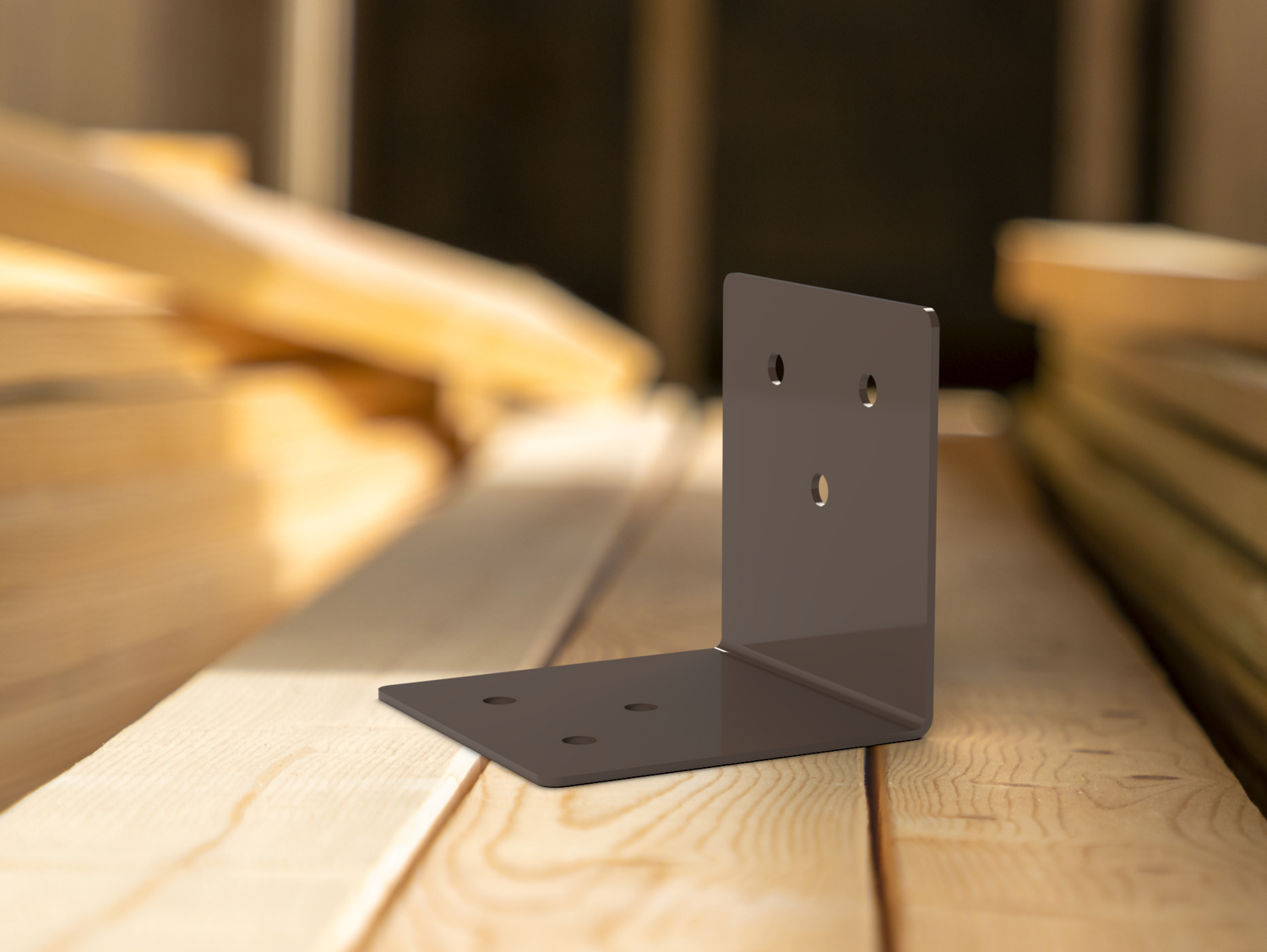 90 Degree Standard Bracket for 4" Post - Wood Post Brackets - construction brackets - brackets for post and beam construction - beam supports - post support - timber frame brackets - barndominium brackets - exposed beam brackets