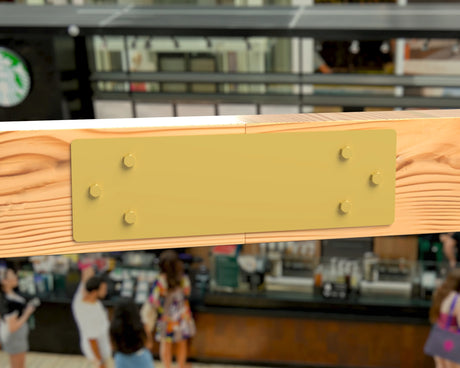 Straight Bracket - Standard Style - For 8 Inch Lumber - Wood Post Brackets - construction brackets - brackets for post and beam construction - beam supports - post support - timber frame brackets - barndominium brackets - exposed beam brackets