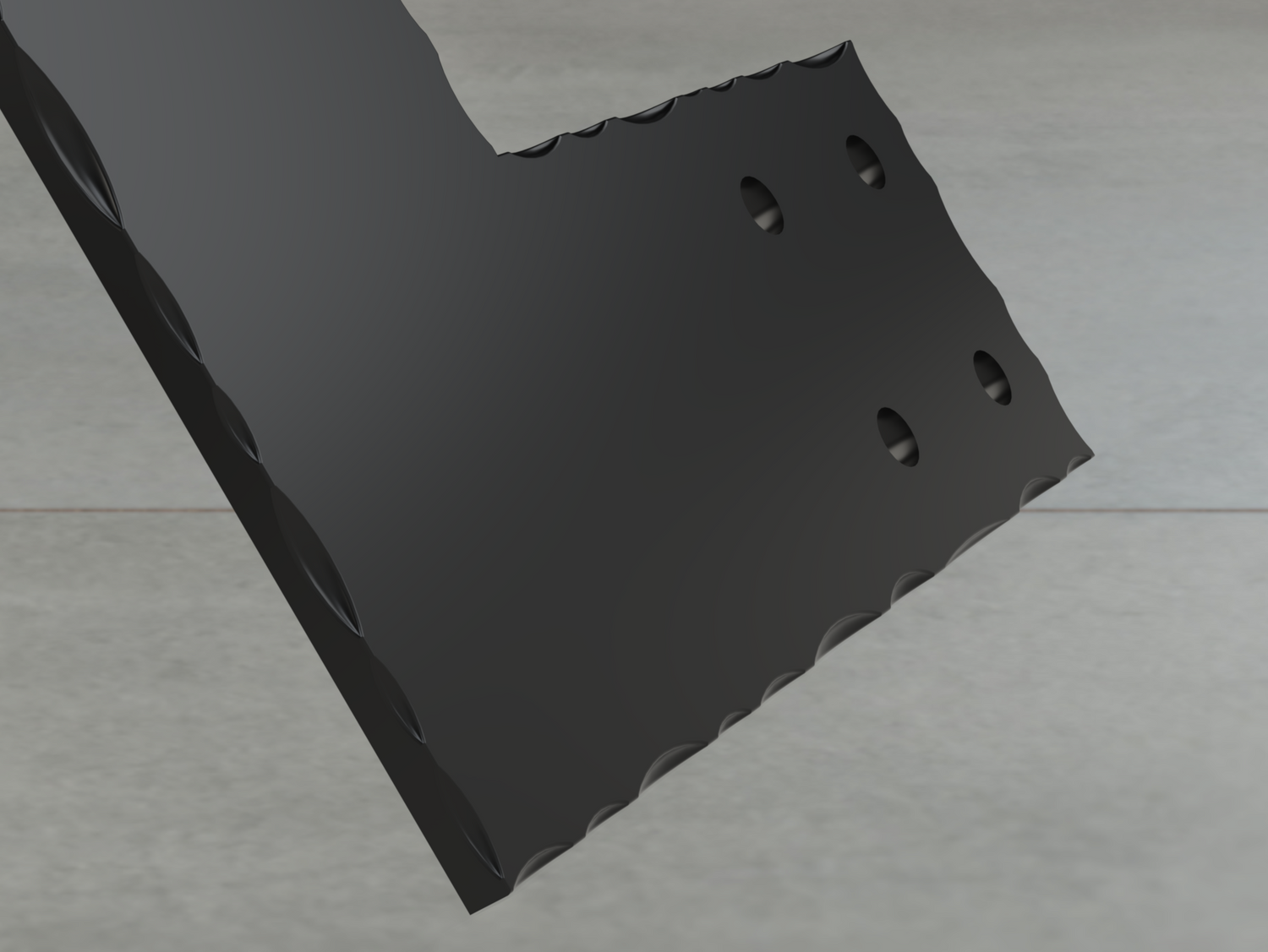 L Bracket - Scalloped Edges - 8 Inch Lumber - Wood Post Brackets - construction brackets - brackets for post and beam construction - beam supports - post support - timber frame brackets - barndominium brackets - exposed beam brackets