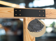 Straight Bracket - Scalloped Edges - 8 Inch Lumber - Wood Post Brackets - construction brackets - brackets for post and beam construction - beam supports - post support - timber frame brackets - barndominium brackets - exposed beam brackets