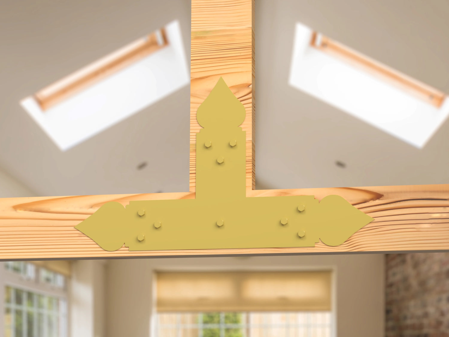 T Bracket - Spade Style - For 8 Inch Lumber - Wood Post Brackets - construction brackets - brackets for post and beam construction - beam supports - post support - timber frame brackets - barndominium brackets - exposed beam brackets